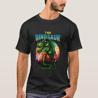 T-shirt T Rex Dinosaur Illustration Conception graphique d