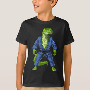 T-shirt T-rex Dinosaur Jiu-jitsu Judo Ninja Arts martiaux 