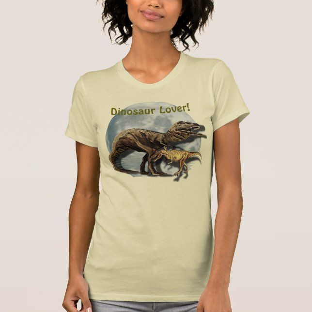 T-shirt T-REX DINOSAUR LOVER Tee Rex Shirt (Devant)