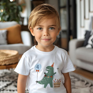 T-shirt T-Rex Dinosaur moderne fête d'anniversaire