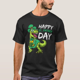 T-shirt T Rex Dinosaur, St Patrick’S Day Toddler Boys