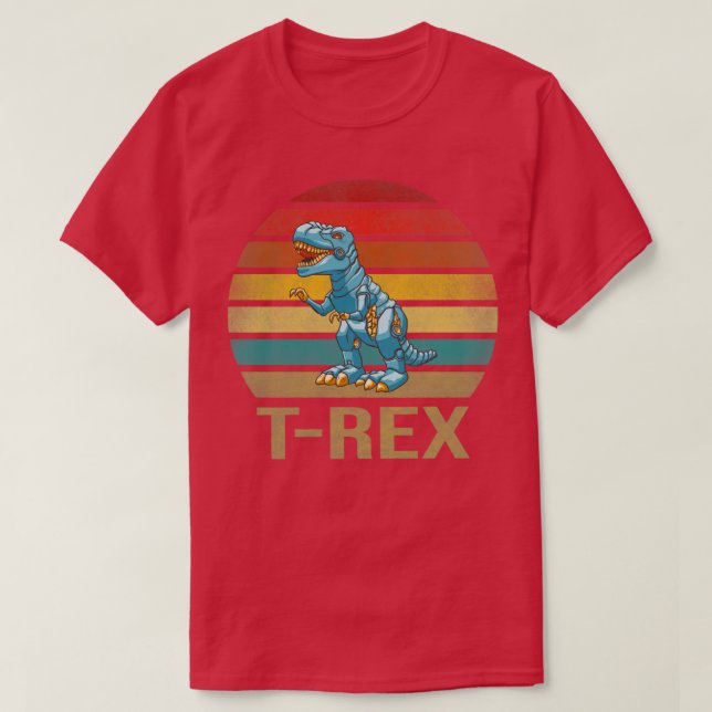 T-shirt T Rex Dinosaur TRex Robot Dino RoboRex3 (Design devant)