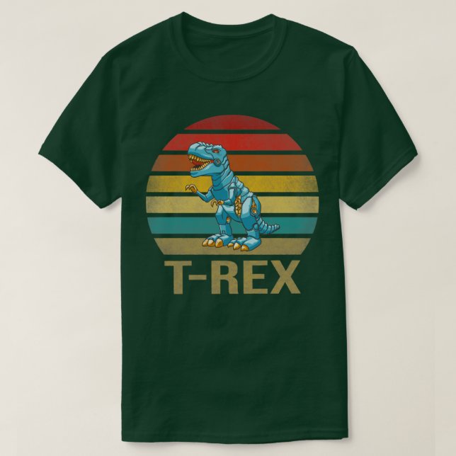 T-shirt T Rex Dinosaur TRex Robot Dino RoboRex3 (Design devant)