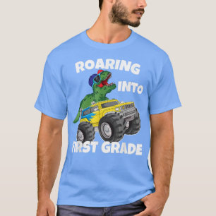 T-shirt T-Rex dinosaure camion monstre rugissant en 1re an