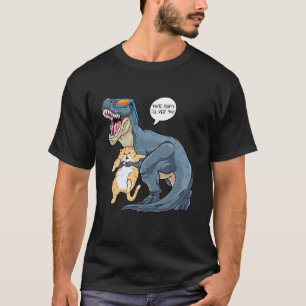 T-shirt T-Rex Dinosaure Chat Persan Drôle Tu Es Mignon Je