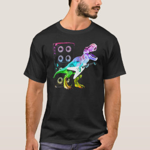 T-shirt T Rex Dinosaure Et Guitare