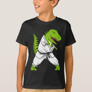 T-shirt T-rex Dinosaure Karaté Kickboxing Arts Martiaux Ji
