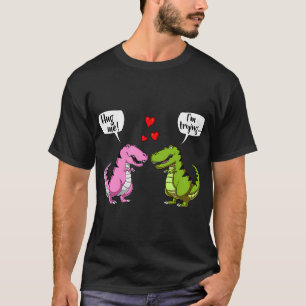 T-shirt T-Rex Dinosaure Me Fait Un Câlin Couple Mignon