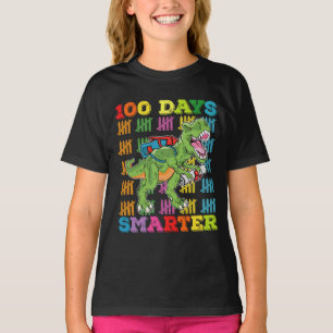 T-shirt T Rex Dinosaure Plus Intelligent de 100 Jours Écol