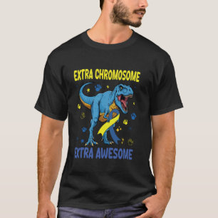 T-shirt T-rex Dinosaure Sensibilisation Trisomie 21 Chromo