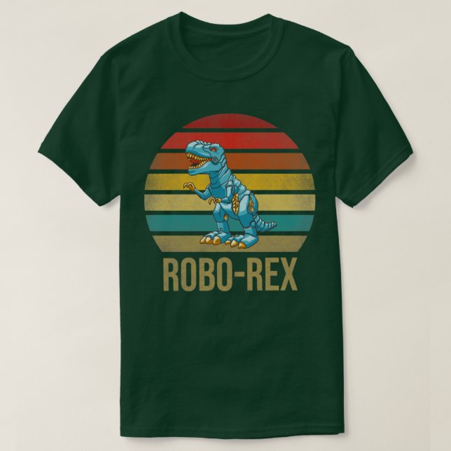 T-shirt T Rex Dinosaure TRex Robot Dino RoboRex (Design devant)