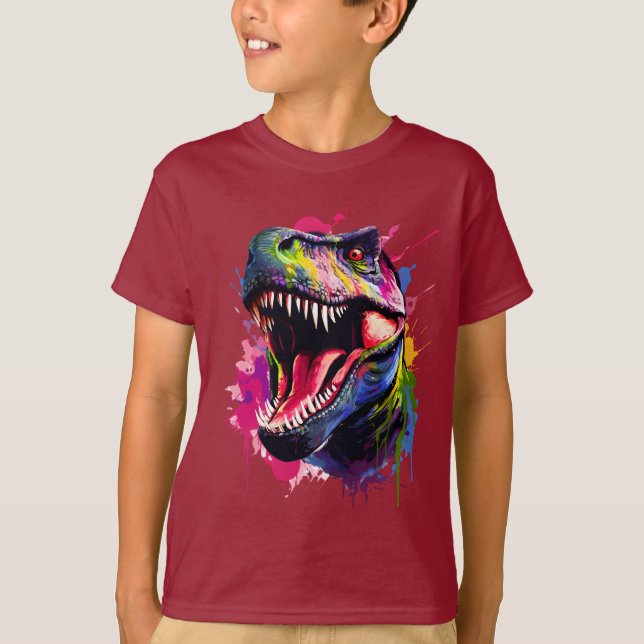 T-shirt T-Rex éblouissant (Devant)