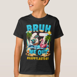T-shirt T-Rex Flamant Rose Surfant Drôle - Bruh 67 Dernier
