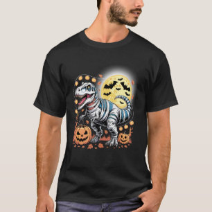 T-shirt T Rex Halloween Épouvantable Fantôme Squelette à C
