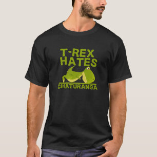 T-shirt T-rex Hates Chaturanga - Chemises de yoga Mens - Y