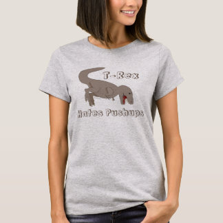T-shirt T-Rex Hates Pushups drôles dinosaures Fitness