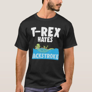 T-shirt T-Rex Hates Retour Drôle Nage Dinosaur Dinosaure S