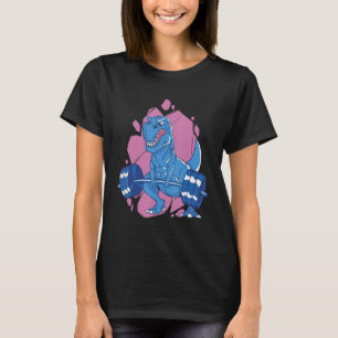 T-shirt T rex Hausse-poids levant Dino Dinosaur Gym
