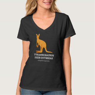 T-shirt T Rex Kangaroo Tyrannosaurus Deer Australie Humour