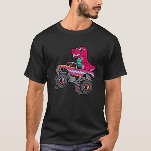 T-shirt T Rex Lapin de Pâques Dinosaure Garçons Monster Tr (Devant)
