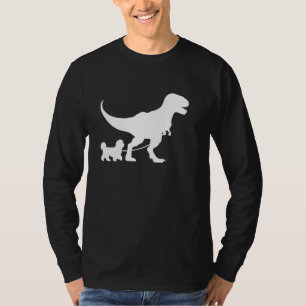 T-shirt T-Rex Marcher un chien drôle Havanais papa Amoureu