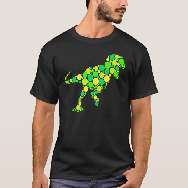 T-shirt T Rex  Pointillé Journée Internationale du Point (Devant)