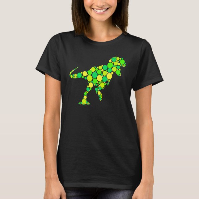 T-shirt T Rex  Pointillé Journée Internationale du Point (Devant)
