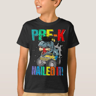 T-shirt T Rex Pre-K Cloué It Graduation Class De 2022 Din