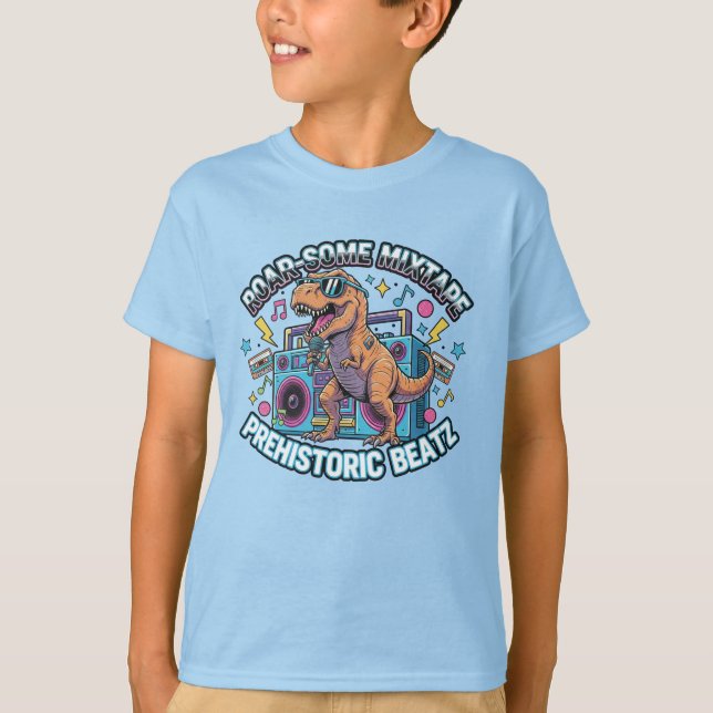 T-shirt T-Rex Préhistorique Enfant Mixtape Tee (Devant)