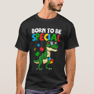 T-shirt T-rex Puzzle spécial né pour la sensibilisation à