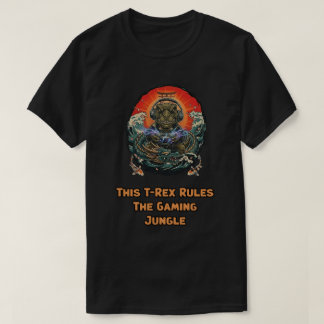 T-shirt T-Rex règne sur la jungle de jeu de dinosaure lége