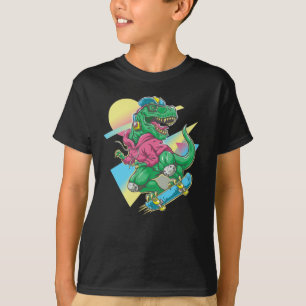 T-shirt T-Rex Skateboardeur