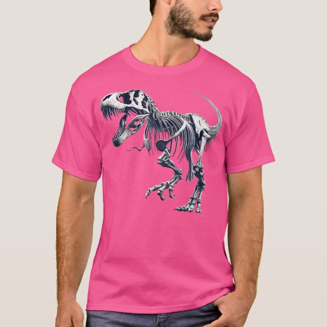 T-shirt T Rex Skeleton Dino Bones Paléontologue Fossil Di (Devant)