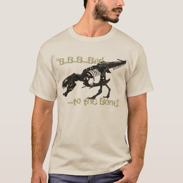 T-shirt T-Rex Skellie, tee - shirt de base pour hommes (Devant)