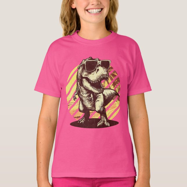 T-shirt T-Rex Summer Vibes (Devant)