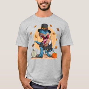 T-shirt T-Rex Thanksgiving Pilgrim