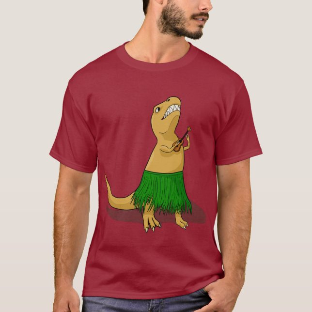 T-shirt T-Rex Ukulele (Devant)
