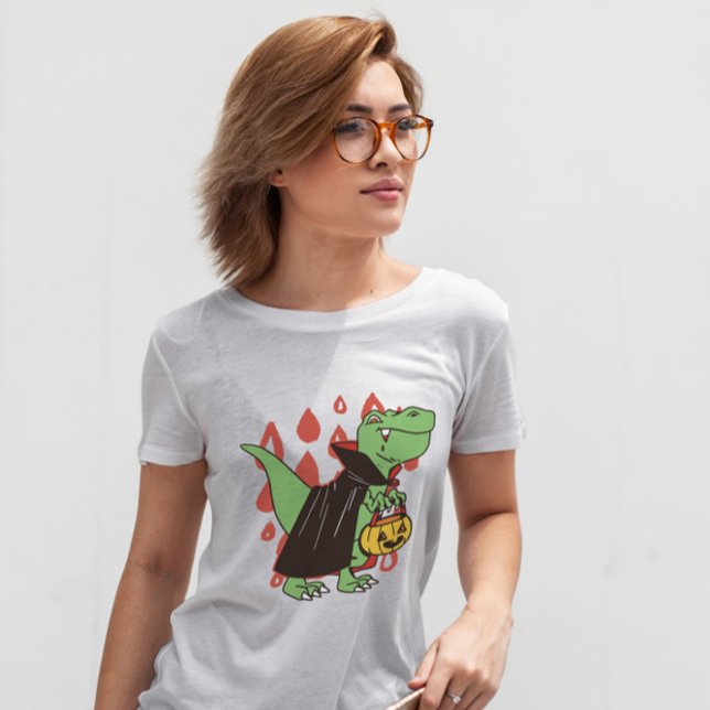 T-shirt T Rex Vampire Dinosaure Halloween (Créateur téléchargé)