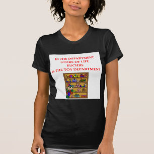 T-shirt T-shhirts de cadeaux de joueur d'EUCHRE