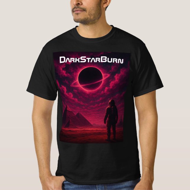 T-shirt 🪐 T-Shi double face DarkStarBurn "Eclipse Descent (Devant)