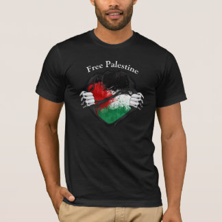 T-shirt T-Shir à deux mains libres Palestine