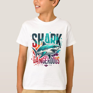 T-shirt T-Shir cool Shark Kids - Plongez dans le style et