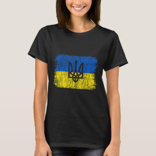 T-shirt T Shir Ukraine drapeau vintage hommes femmes enfan