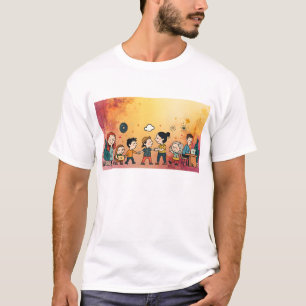T-shirt "T-Shirt à dégradé de coucher de soleil éthéré   R