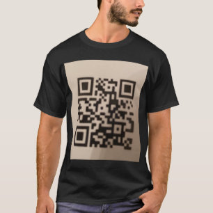T-shirt "T-shirt à l'avant mode avec code QR scannable.