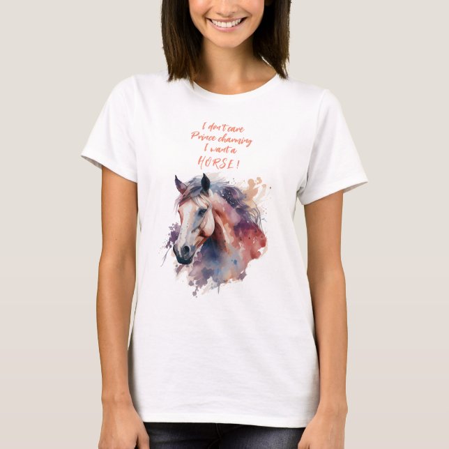 T-shirt T-Shirt, Addict Du Cheval (Devant)