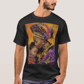 T-shirt "T-shirt Afrocentrique Mère & Enfant Embrace