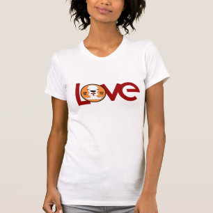 T-shirt T-Shirt, Amour avec Personnage de Dessin Animé