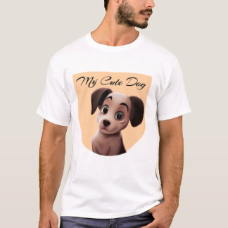 T-shirt "T-shirt Amoureux des chiens mignon"