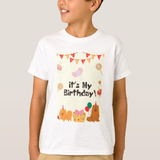 T-shirt "T-shirt Anniversaire de enfant neutre mignon - Pa